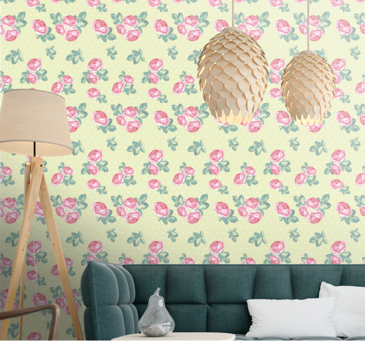 Classic Floral Design flowers wallpaper - TenStickers