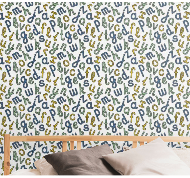 Colorful alphabet  letter wallpaper - TenStickers