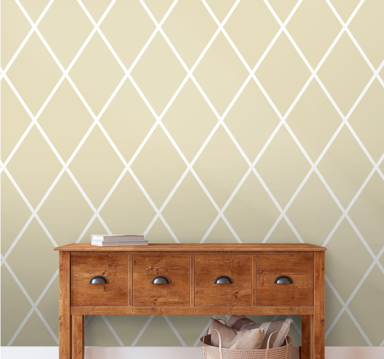 Diamond Shape Arrangement wallpaper geometric - TenStickers