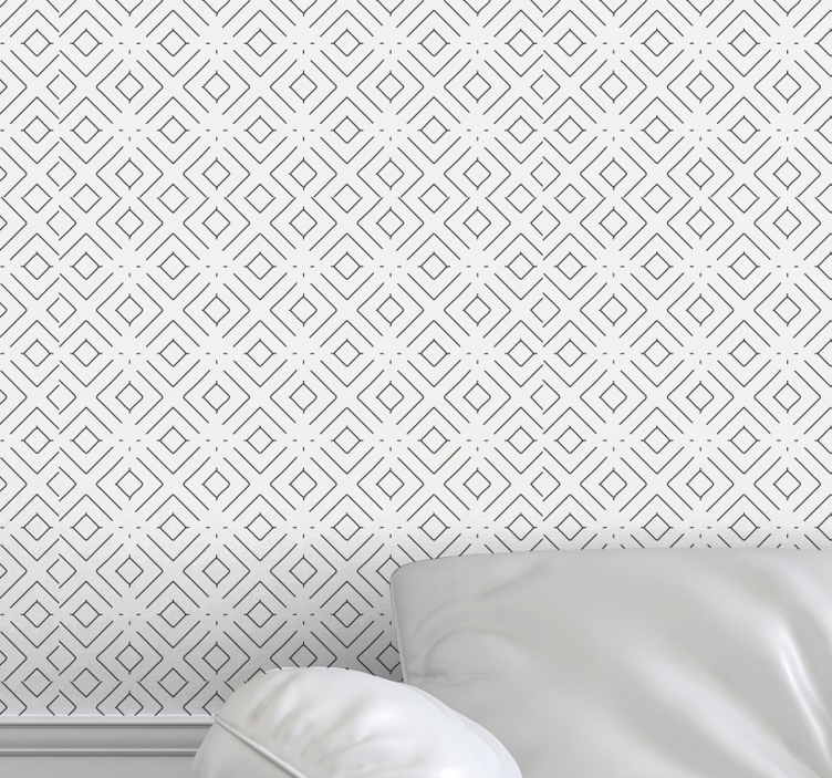 Diamond Tessellation wallpaper geometric - TenStickers