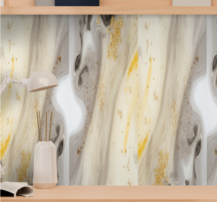 Elegant Gray Design marble effect wallpaper - TenStickers
