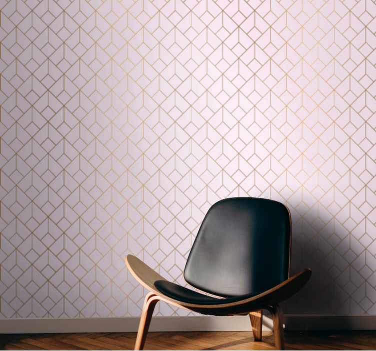 Elegant shape organisation wallpaper geometric - TenStickers