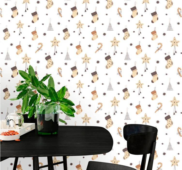 Festive Holiday Imagery holiday christmas wallpaper - TenStickers