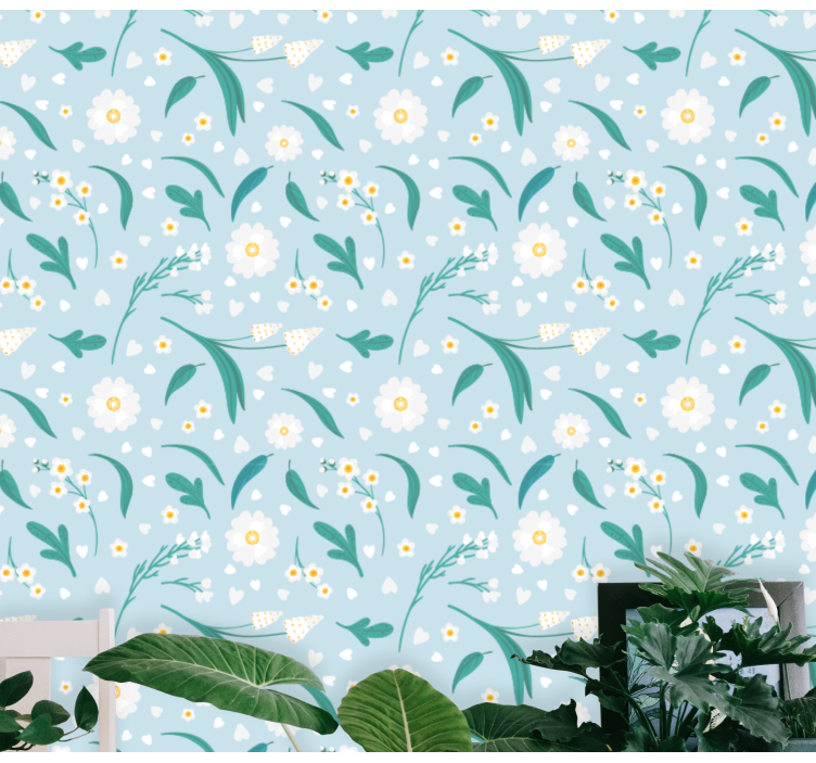 Floral Garden Display floral wallpaper - TenStickers