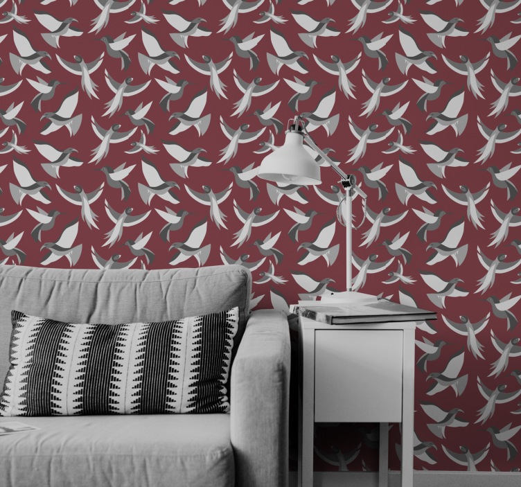 Flying Birds Design animals wallpaper - TenStickers
