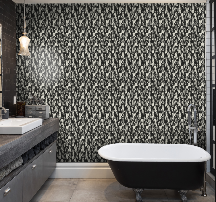 Foliage Pattern Design leaves wallpaper - TenStickers