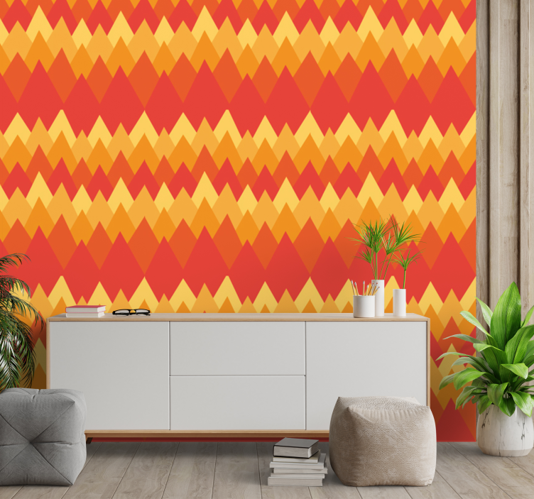 Geometric Chevron wallpaper geometric - TenStickers