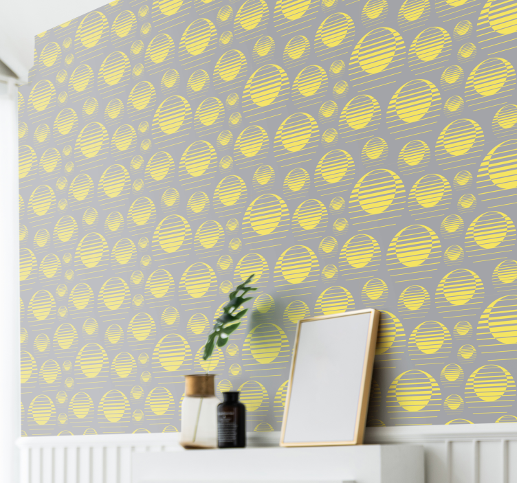 Geometric Dot Pattern wallpaper geometric - TenStickers