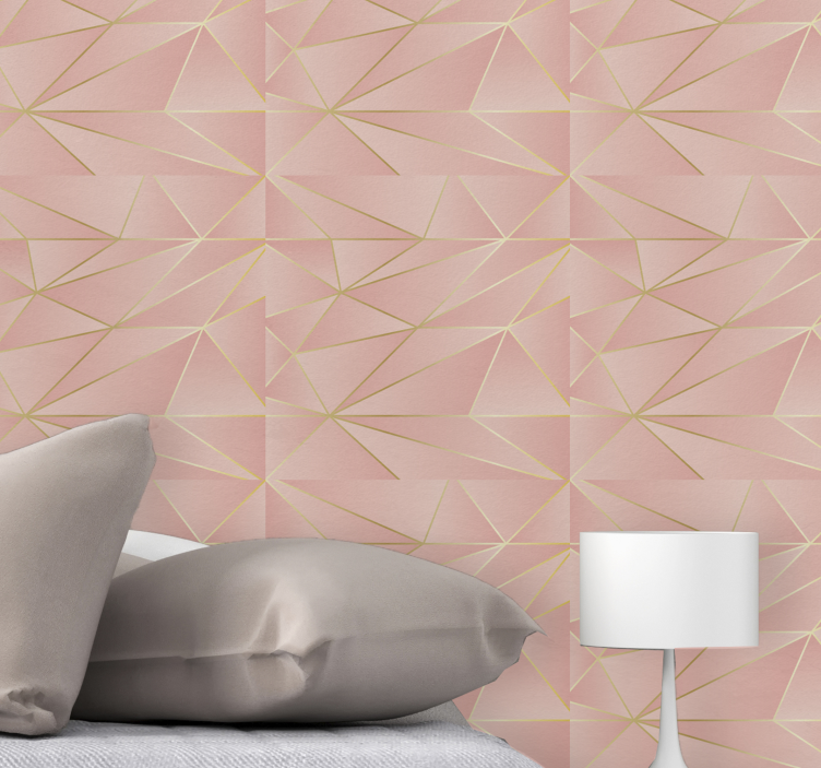 Geometric Lines Elegance wallpaper geometric - TenStickers