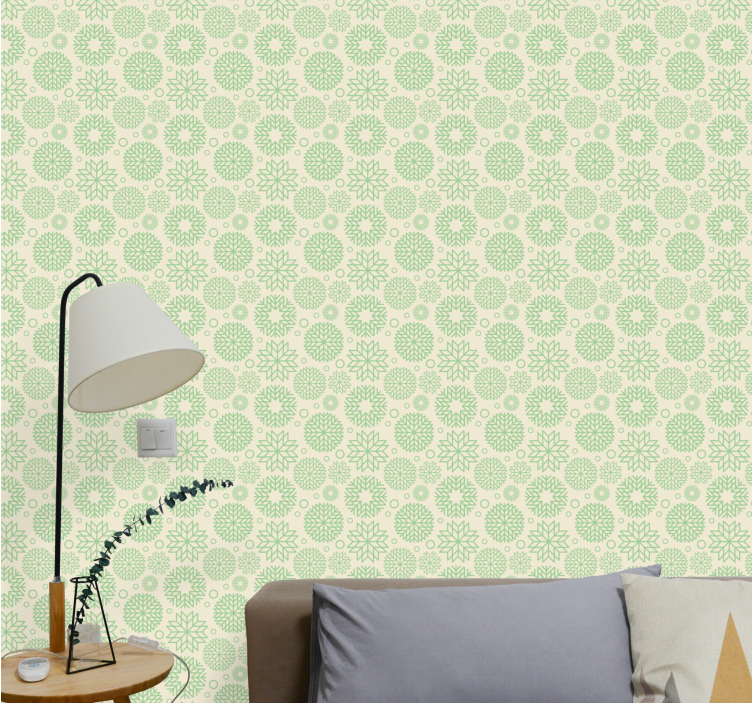 Geometric Pattern Print wallpaper geometric - TenStickers