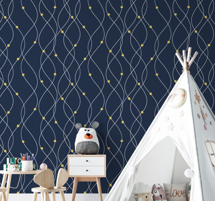 Geometric Starry Decor star wallpaper - TenStickers