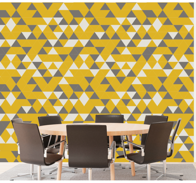 Geometric Triangle Ensemble wallpaper geometric - TenStickers