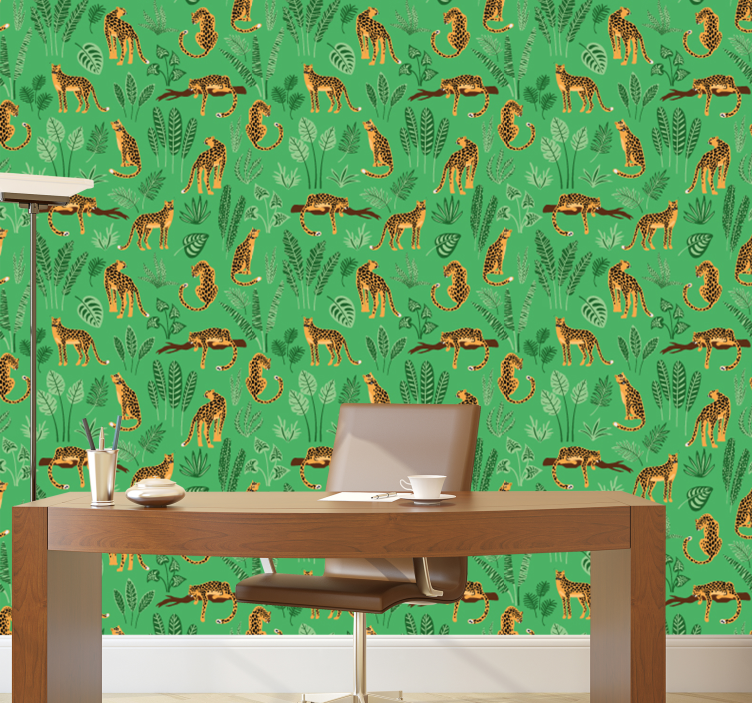 Green jungle Jungle Wallpaper - TenStickers