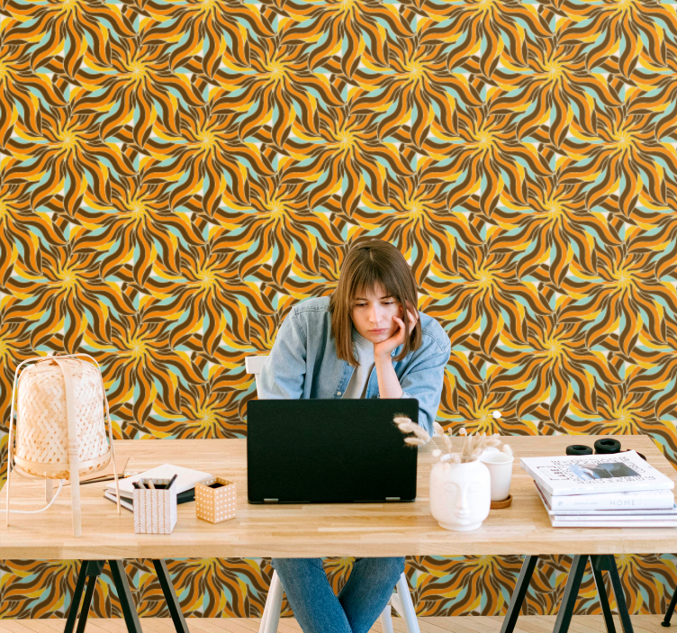 Intricate Swirl Patterns wallpaper geometric - TenStickers