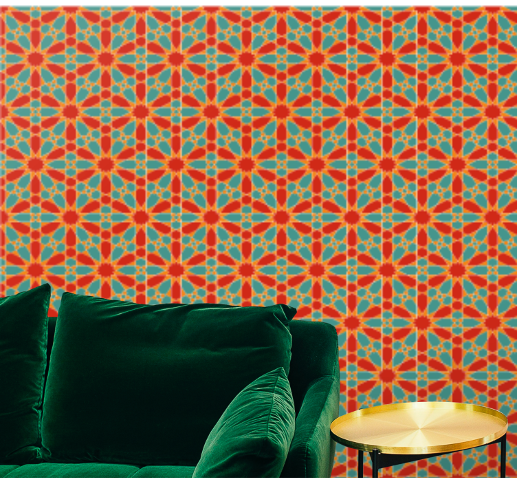 Kaleidoscope Symmetry wallpaper geometric - TenStickers
