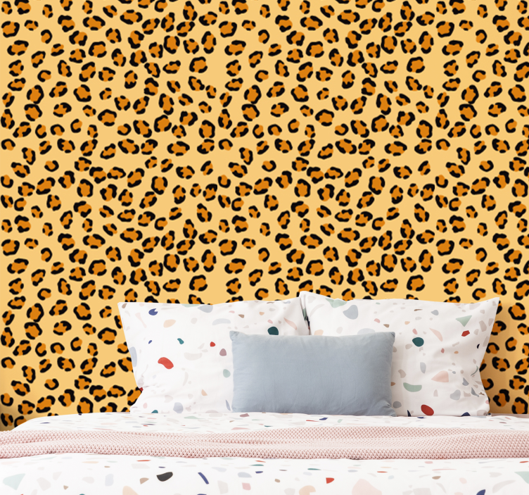 Leopard Print Pattern leopard print wallpaper - TenStickers