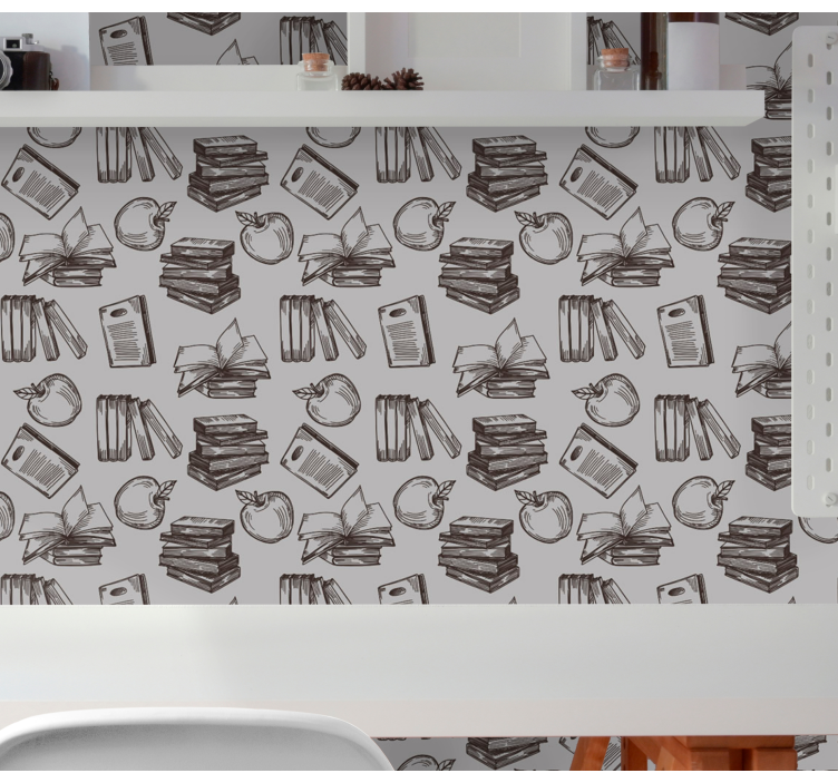 Literary Sketch lettering wallpaper - TenStickers