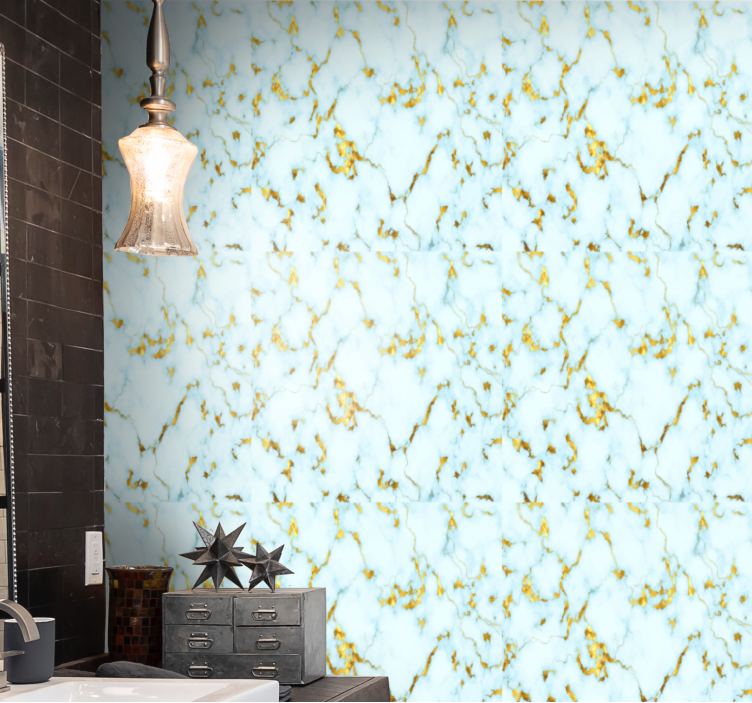 Marble Veins Pattern marble effect wallpaper - TenStickers
