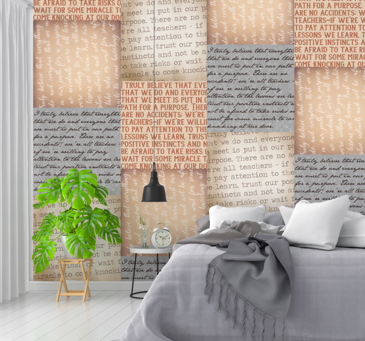 Marla Gibbs Quote Wood Wallpaper - TenStickers