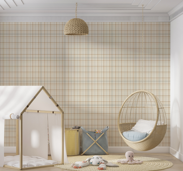 Nordic style wallpaper squares - TenStickers