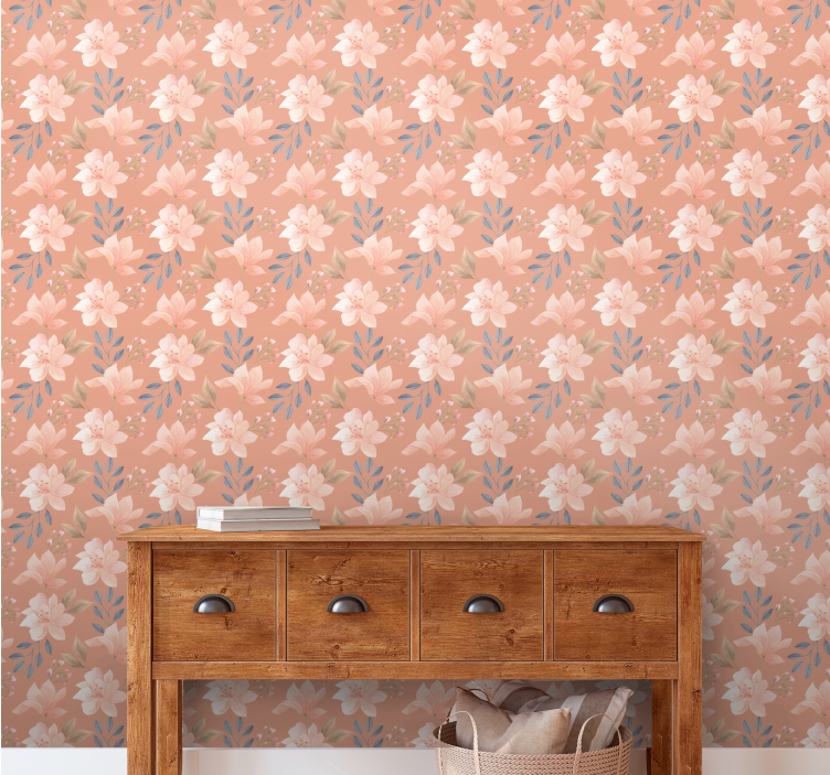 Blossom cascade flowers wallpaper - TenStickers