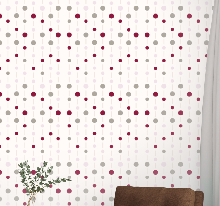 Stylish Dot Pattern polka dots wallpaper - TenStickers