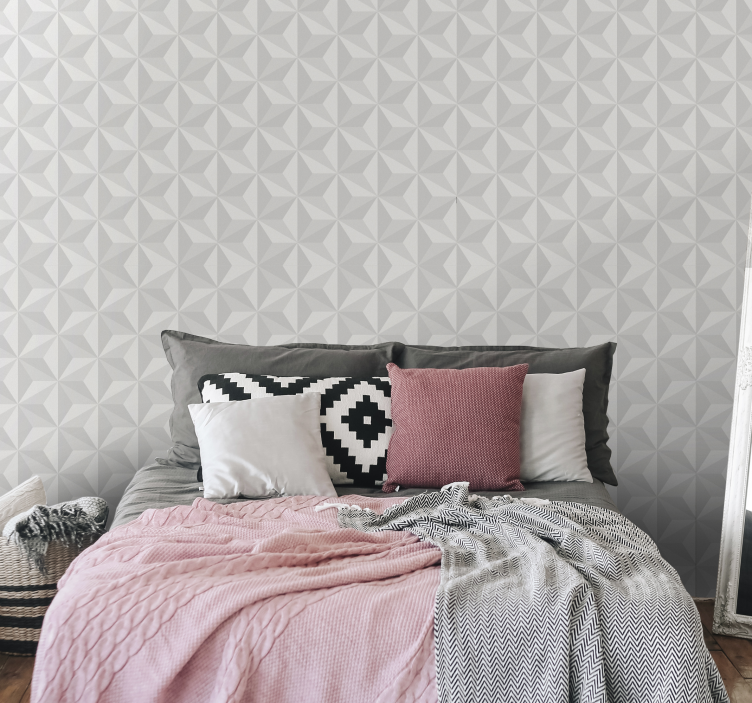 Stylish patterned texture wallpaper geometric - TenStickers