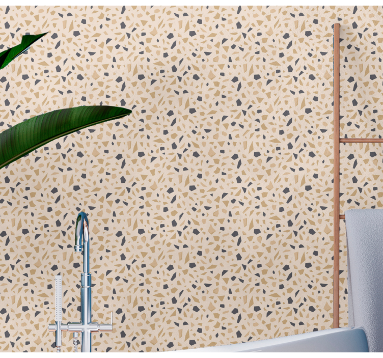 Terrazzo Pattern wallpaper geometric - TenStickers