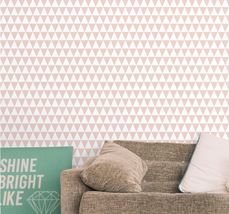 Modern arrow motif triangles wallpaper - TenStickers