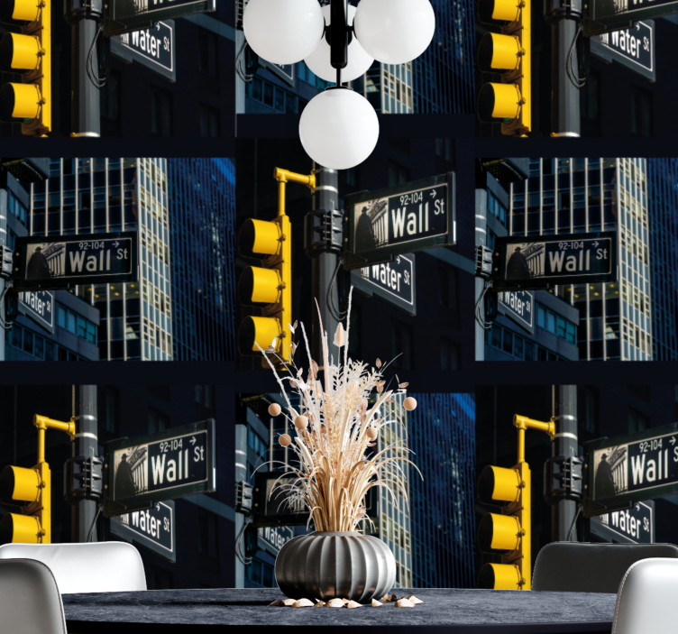 Urban Intersection city wallpaper - TenStickers