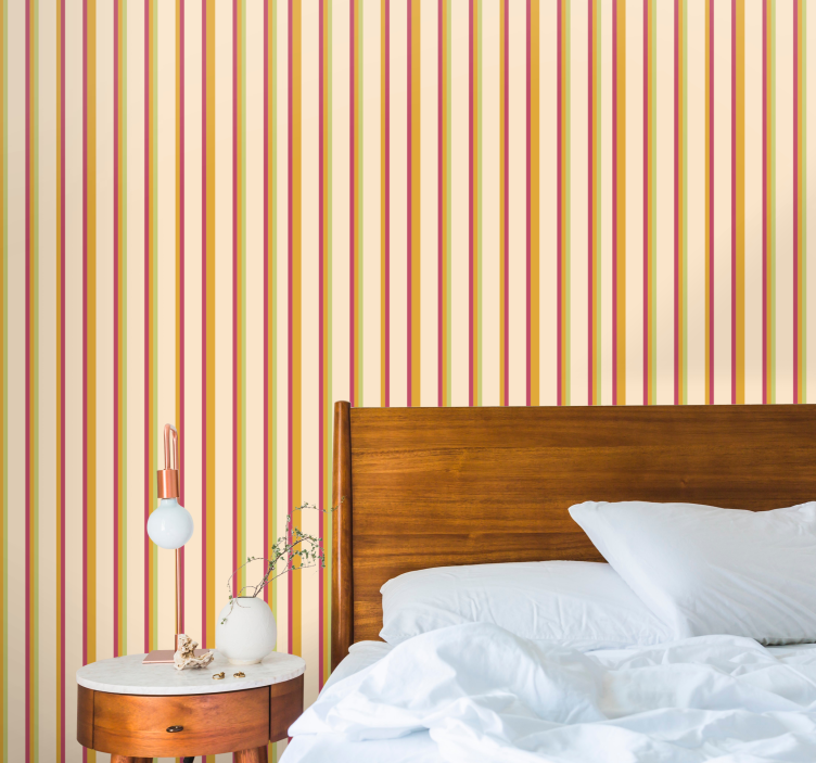 Soft Shades wallpaper vertically striped - TenStickers
