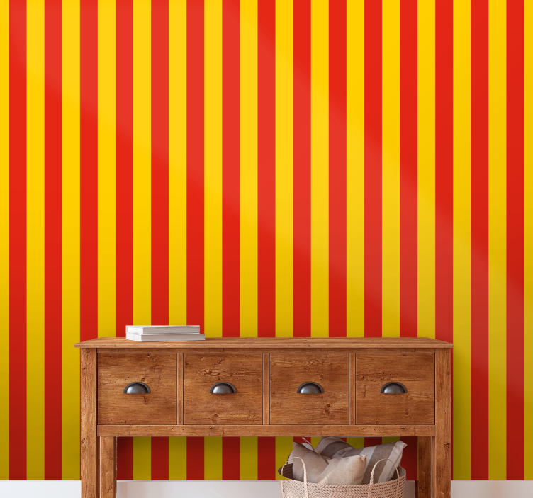 Vibrant Stripes wallpaper vertically striped - TenStickers