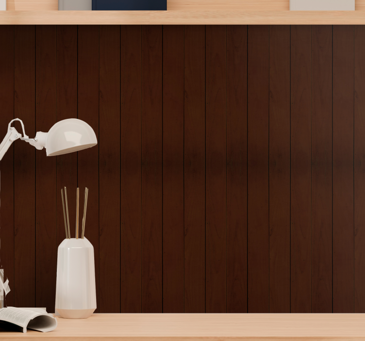 Wood Paneling wood effect wallpaper - TenStickers